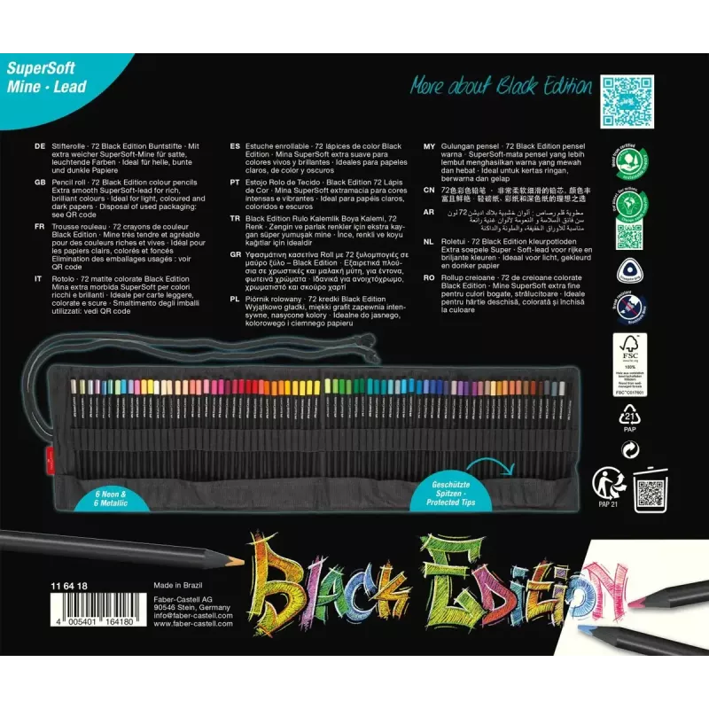 Colour Pencil Faber-Castell 116418 72 pcs Multicolour Child