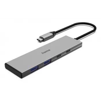 Hama 00200147 interface hub USB Type-C 10000 Mbit/s Grey