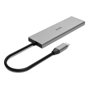 Hama 00200147 interface hub USB Type-C 10000 Mbit/s Grey