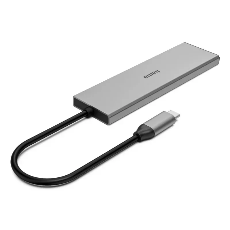 Hama 00200147 interface hub USB Type-C 10000 Mbit/s Grey