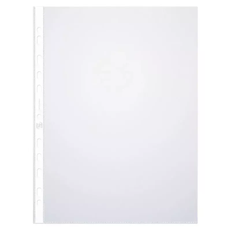 ELBA Punched Pockets A4, PP 0.08mm, Crystal Clear, Universal Punching (971508)