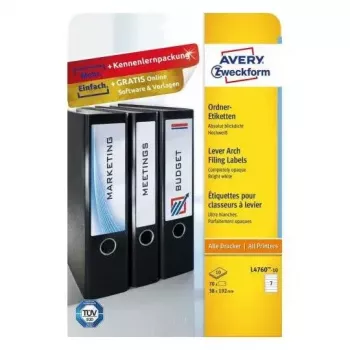 Self-adhesive label Avery L4760-10 Rounded rectangle