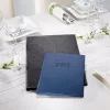 Folder Sigel SM115 Leather Linen Plastic Black A5