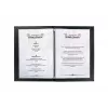 Folder Sigel SM115 Leather Linen Plastic Black A5