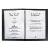 Folder Sigel SM110 Leather Linen Plastic Black A4