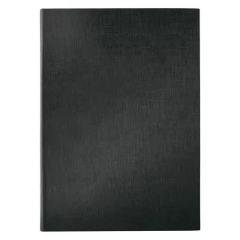 Sigel SM110 menu folder A4, black, plastic, with 2 transparent double sleeves