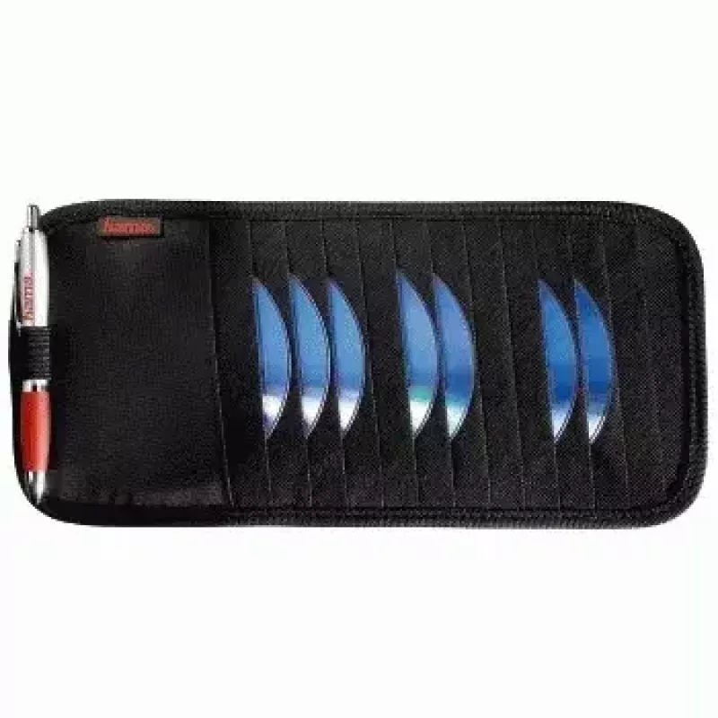 Hama Automotive Sun Visor Case, 12 CDs 12 discs Black
