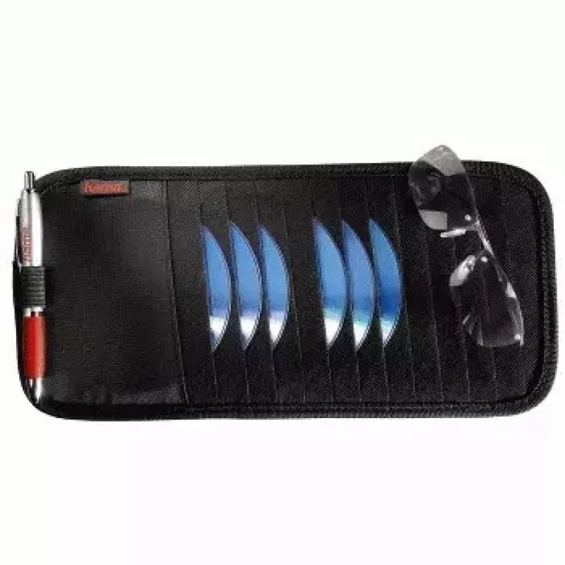Hama Automotive Sun Visor Case, 12 CDs 12 discs Black