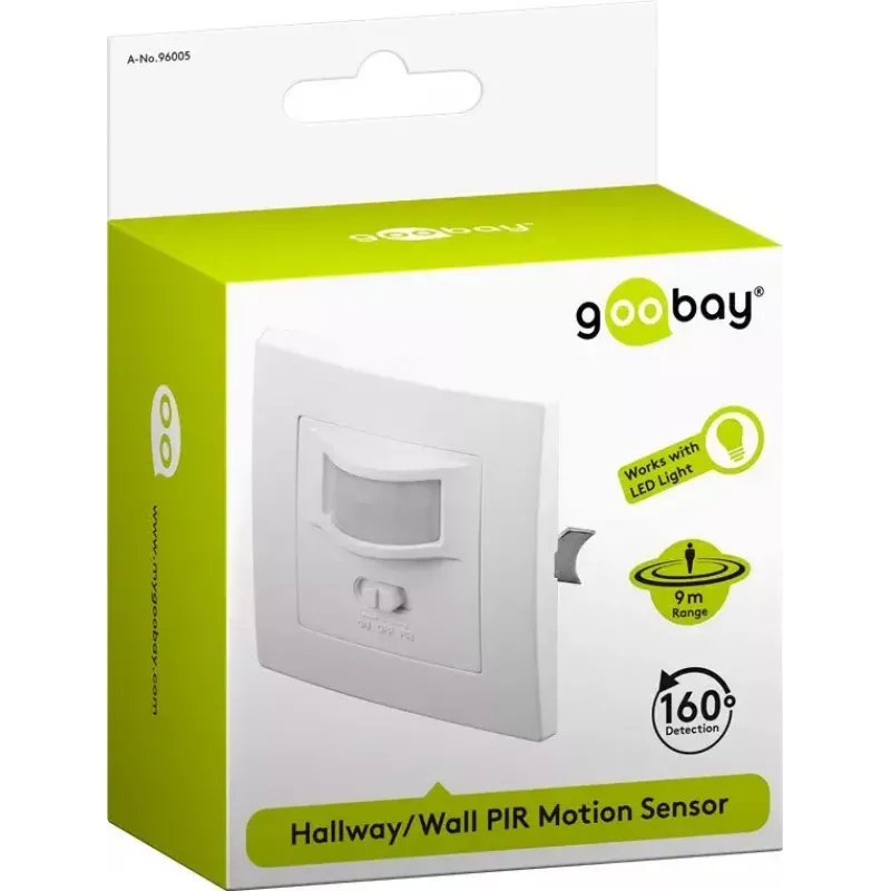 Wall Mount Sensor Goobay White 96005