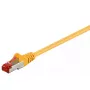 Network cable GOOBAY 95453 Cat6 S/FTP (S‑STP) RJ‑45–RJ‑45 0.25 m Yellow