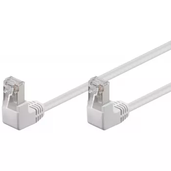 Patch Cable Goobay CAT 5e 2x 90° Angled F/UTP White 5m