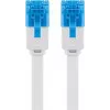 Flat Patch Cable Goobay CAT 6A U/UTP White 5m