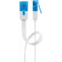 Flat Patch Cable Goobay CAT 6A U/UTP White 5m