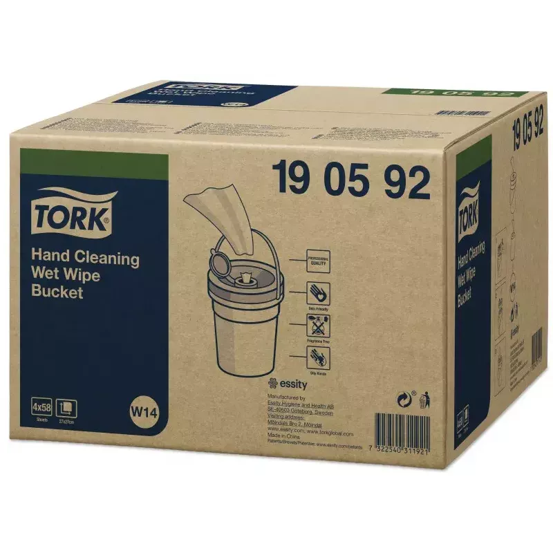 Tork 190592 hand cleaning wet wipes, 58 sheets