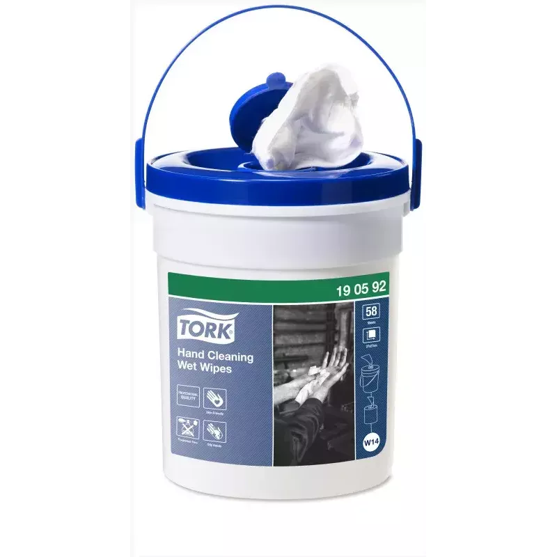 Tork 190592 hand cleaning wet wipes, 58 sheets
