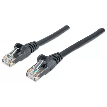 Intellinet Network Patch Cable, Cat6, 20m, Black, CCA, U/UTP, PVC, RJ45, Gold Plated Contacts, Snagless, Booted, Lifetime Warranty