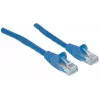 Intellinet Network Patch Cable, Cat6, 20m, Blue, CCA, U/UTP, PVC, RJ45, Gold Plated Contacts, Snagless, Booted, Lifetime Warranty