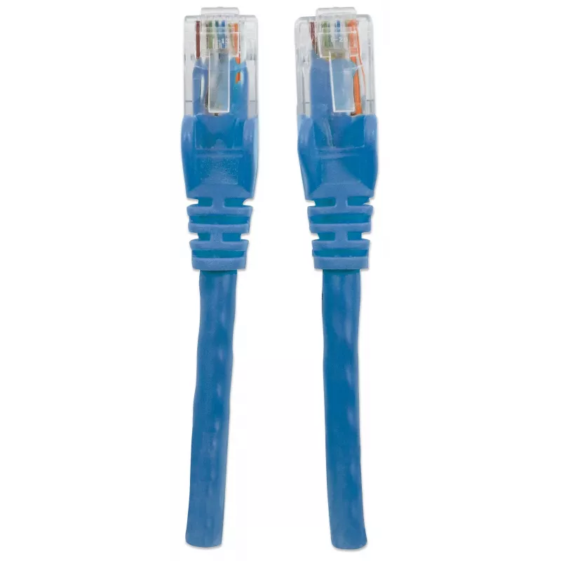 Intellinet Network Patch Cable, Cat6, 20m, Blue, CCA, U/UTP, PVC, RJ45, Gold Plated Contacts, Snagless, Booted, Lifetime Warranty