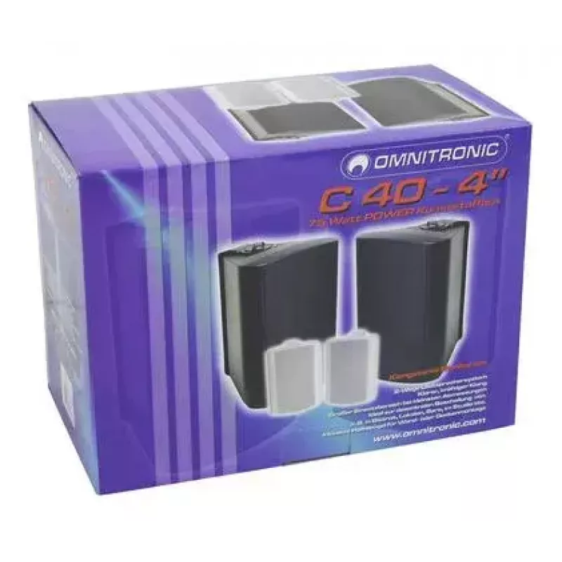 2-way Speaker Omnitronic C-40 Black Wired 35 W
