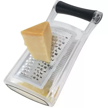 Box grater Westmark Trio Black Transparent Plastic Stainless steel
