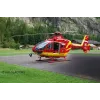 Rotorcraft model REVELL EC135 Air-Glaciers assembly kit, scale 1:72, length 143 mm, rotor Ø 140 mm