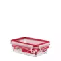 EMSA Clip & Close Glas Rectangular Box 0.7 L Red, Transparent 1 pc(s)