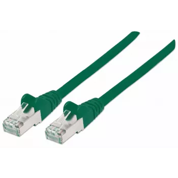 Intellinet Network Patch Cable, Cat7 Cable/Cat6A Plugs, 20m, Green, Copper, S/FTP, LSOH / LSZH, PVC, RJ45, Gold Plated Contacts, Snagless, Booted, Lifetime Warranty