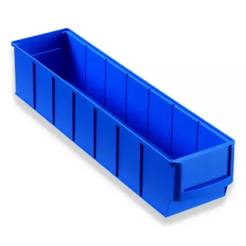 Small parts box Allit 456540 Polypropylene Blue 91x400x81 mm
