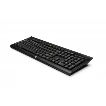 HP K2500 Wireless Keyboard, Full-size (100%), Wireless, RF Wireless, Black