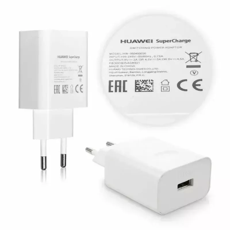 USB-C Charger HUAWEI HW-050450E00 QuickCharge 5A White — USB-C power adapter