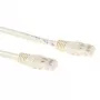 ACT Ivory 20 meter LSZH U/UTP CAT6A patch cable with RJ45 connectors