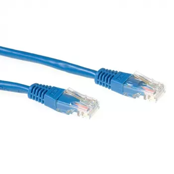 ACT Blue 3 meter LSZH U/UTP CAT6A patch cable with RJ45 connectors