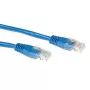 ACT Blue 7 meter LSZH U/UTP CAT6A patch cable with RJ45 connectors