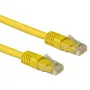 ACT Yellow 5 meter LSZH U/UTP CAT6A patch cable with RJ45 connectors