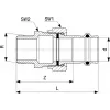 VIEGA Viega 2265 circular floor/ceiling pipe collar, diameter 15 cm, single piece