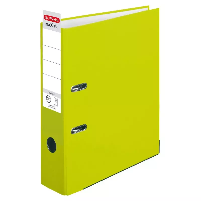 Herlitz maX.file ring binder A4 Green Polypropylene FSC