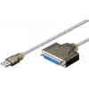 USB Printer Cable Goobay 95433 Transparent 1.5m