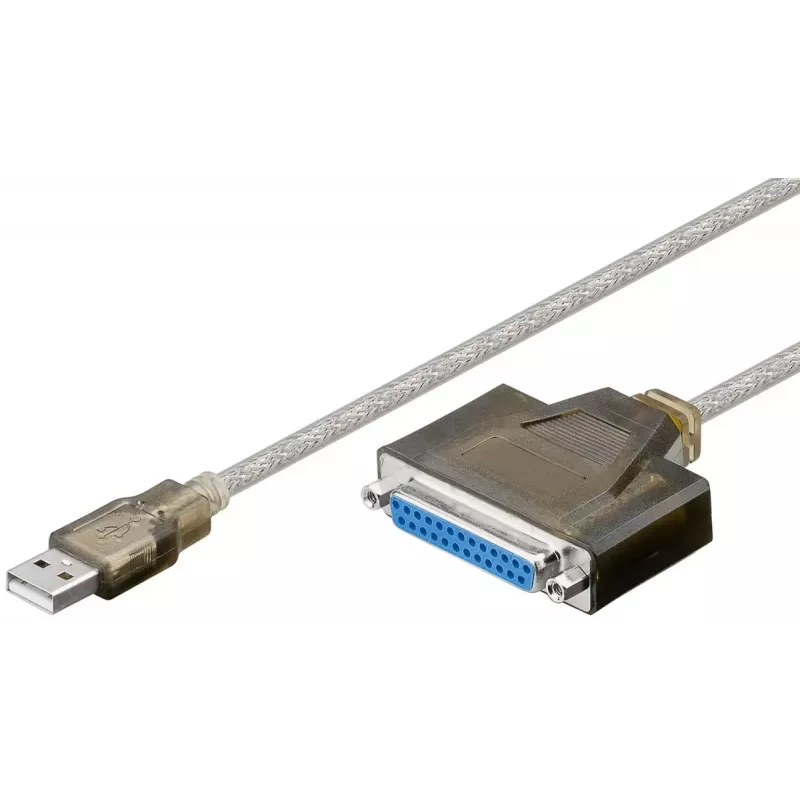 USB Printer Cable Goobay 95433 Transparent 1.5m