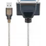 USB Printer Cable Goobay 95433 Transparent 1.5m