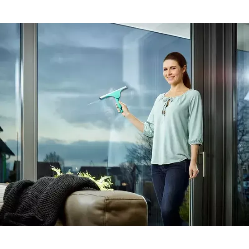 Window cleaning tool Leifheit 51522, 40 cm green, squeegee and window washer