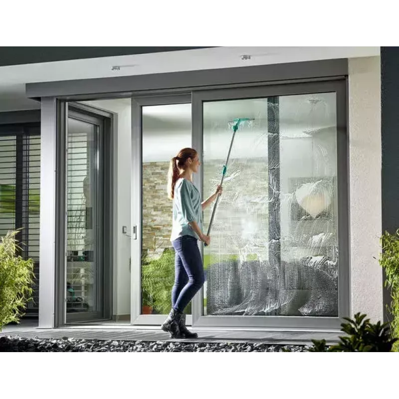 Window cleaning tool Leifheit 51522, 40 cm green, squeegee and window washer