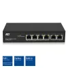 ACT 6 port, network switch, 10/100Mbps. 4x PoE+ (30W) port