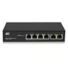 ACT 6 port, network switch, 10/100Mbps. 4x PoE+ (30W) port
