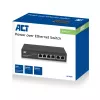 ACT 6 port, network switch, 10/100Mbps. 4x PoE+ (30W) port