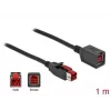 Powered USB extension cable DeLOCK 85985 24 V 1 m Black