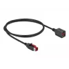 Powered USB extension cable DeLOCK 85985 24 V 1 m Black