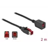 Powered USB extension cable DeLOCK 85986 24 V 2 m Black