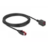 Powered USB extension cable DeLOCK 85987 24 V 3 m Black
