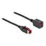 Powered USB extension cable DeLOCK 85988 24 V 4 m Black