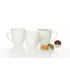 Ritzenhoff & Breker Gusto Jumbo Coffee Mug, 0.6L, White Porcelain, Dishwasher Safe, 110mm - 6 Pack (088762)